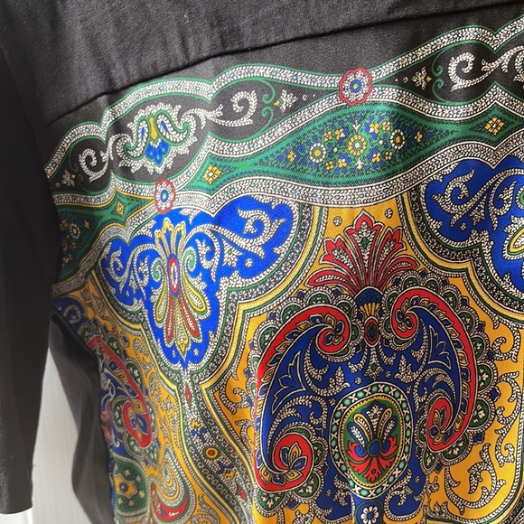 Sandro Silk and cotton scarf print tee - Picture 2 of 6